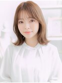 ミディアムレイヤーくびれヘアシャギーウルフh4越谷20代30代40代