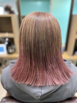 ヘアジーナ(Hair Jina)&nbsp;グラデーションカラー☆オレンジブラウン×ピンク