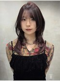 前髪イメチェンピンクベージュアンブレラカラークールショート