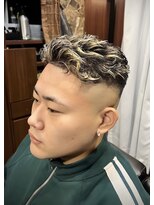 ヒロギンザ 京都本店(HIRO GINZA) オールバックパーマ フェード