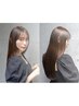 【最上級ケラチン系Tr】縮毛矯正＋カット＋カラー＋TOKIO ￥31700→￥23900