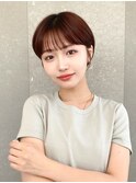 ハンサムショート/丸みショートボブ/20代30代40代50代/顔周り