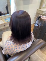 ニュイ 高槻 阪急茨木店(nui) ミルクティーブロンド/ダークブルー/デジタルパーマ/茨木