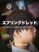 ハイ エナジー パワーズ(High Energy +POWERS)&nbsp;【メンズ特殊パーマ】スプリングドレッド×フェード