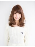 顔まわりのふわっとウェーブで女子度アップ↑↑