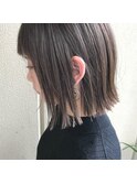 切りっぱなしボブ × シルバーアッシュ