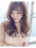 アリスバイアフロート 自由が丘(ALICe by AFLOAT)&nbsp;ロングゆるふわ（デザインカラーローライト厚めバング