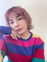 キサイ バズ(kisai BUZZ)&nbsp;kisaiBUZZ＊西川史浩  ピンクカラー×ウルフ×パーマ