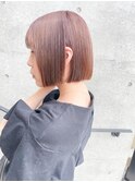 【佐藤】マロンベージュのミニボブ♪