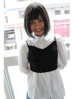 トゥーリ 藤崎店(tuuli)&nbsp;20代30代40代50代ひし形デジタルパーマエアリーミディ黒髪