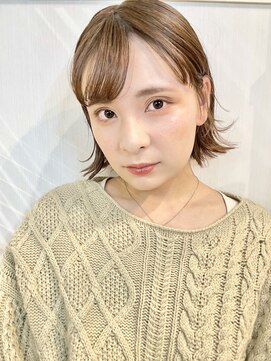 ネオリーブ ロア 鶴川店(NEOLIVE ROA) 切りっぱなしボブ★グレージュカラー