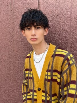 ツーダブル 大阪西梅田(WW.. ) 西梅田メンズパーマシャドウパーママッシュウルフカットフェード