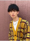 西梅田メンズパーマシャドウパーママッシュウルフカットフェード