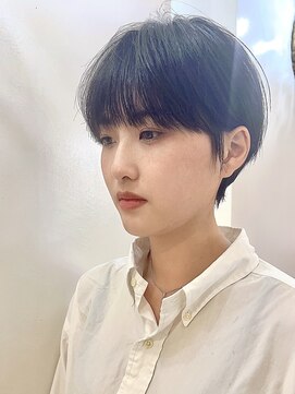 グランドライン(GRAND LINE) マッシュショート　アッシュブラック