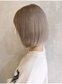 ホワイトグレー_チェリーブラウンフェミニンロング_ba368362