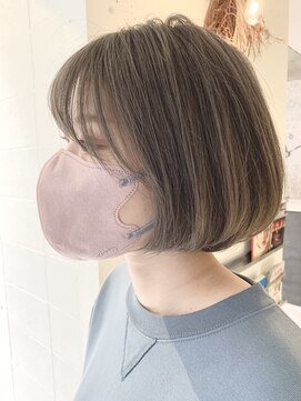 アルジャーノン コックス(ALGERNON COX) ボブ×透明感アッシュベージュ【曽我一太】