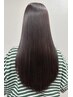 【縮毛矯正】カット+ファイバープレックスストレート+カラー+保護TR付￥15000