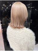 ケアブリーチハイトーン*ナチュラルレイヤーボブ*ナチュラルボブ