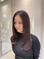 ジルバイジアン(JILL by GIEN)&nbsp;顔まわりレイヤー　ピンクパープル　　梶屋