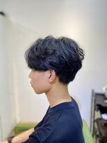 ミオ(mio)&nbsp;カルマパーマ×黒髪センターパート