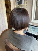 ミニマムボブ/アッシュブラック/ぱっつん前髪