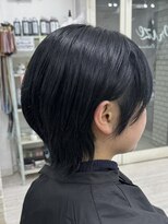 プライズ 表参道原宿店(prize)&nbsp;ショートウルフブルーブラック２０代３０代４０代原宿表参道