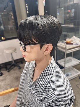 ザ オーダー(THE ORDER) men'sソンガン風韓国マッシュヘア韓国式ダウンパーマ