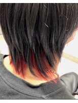テーラヘアー 成田店(TELA HAIR)&nbsp;インナーカラー黒×赤【TELA HAIR成田店】