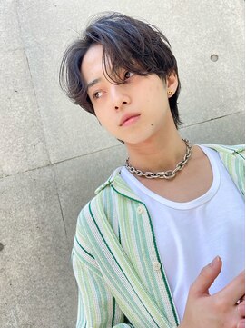 オグジュアリー 表参道(aux.) ツイストスパイラルパーマツーブロックマッシュメンズマッシュ