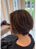 白髪ぼかしコントラストハイライト