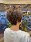 ☆くびれショート×白髪ぼかしハイライト☆