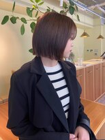 スペシャルオオサカ 難波店(Special OSAKA)&nbsp;透明感マロンブラウン/切りっぱなしボブ