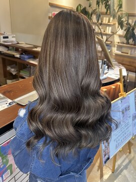 ラフ バイ マグ 南松本(R.A.F. by Mag) ミルクティーベージュカラーコントラストハイライトカラー