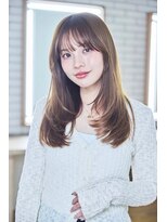 ケアリー 練馬(Carelly)&nbsp;デザインカラー/レイヤーカット/ウェットヘア/オリーブベージュ