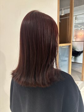 ラミエ バイ メルト 吉祥寺(lamie by melt) 小川/ブリーチなしwカラーレッドブラウンくびれヘアワンカール