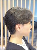 Haleニュアンスパーマビジネスマンフェザーパーマセンターパート