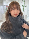 レイヤーカット　美髪矯正　ブラウンベージュ