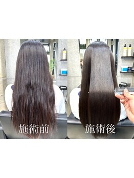 【『髪質改善』髪質改善縮毛矯正＋カット￥12100】髪質改善がベースの縮毛矯正で、感動の手触りを実現！
