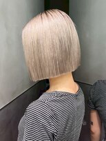 アルバム 渋谷パルコ(ALBUM)&nbsp;ブリーチボブダブルカラー韓国ヘアブロンドミディアム_ba555392