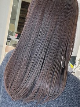 ファイブボックスヘアー 広島(five vox hair)の写真/【広島/袋町/並木通り】頭皮に優しく酸化を防ぐエイジングケアカラー/大人女性の髪をうるツヤに♪