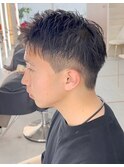 men's/メンズ/曲がる縮毛矯正/センターパート/縮毛矯正/池袋