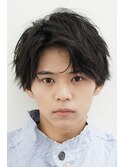 メンズカット波巻きパーマツイスパシャドウフェザー