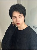 スパイキーショート/ツイストスパイラル波巻きメンズウルフ