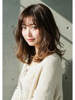 フルショウ 苦楽園店(FURUSHO)&nbsp;ミディアムレイヤーカット/ハッシュカット/シャギーカット