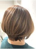 髪質改善　ひし形ボブ