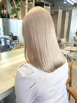 サンクプロジェクト(cinq PROJECT) 原宿韓国顔まわりミルクティーベージュミルクティーグレージュ