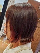 ヘアークリアー 春日部 おしゃれな大人のインナーカラー ピンク ボルドーカラー