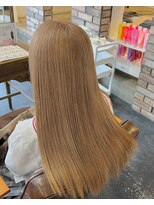 セットアップ 倉敷中庄店(SET-UP)&nbsp;ダブルカラー×ミルクティーベージュ(似合わせカット)