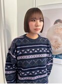 【表参道sheta小林】ハイトーンボブくすみベージュ