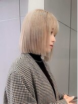 ジェム(GEM)&nbsp;細めハイライト/ホワイトブロンド/くすみベージュ★39